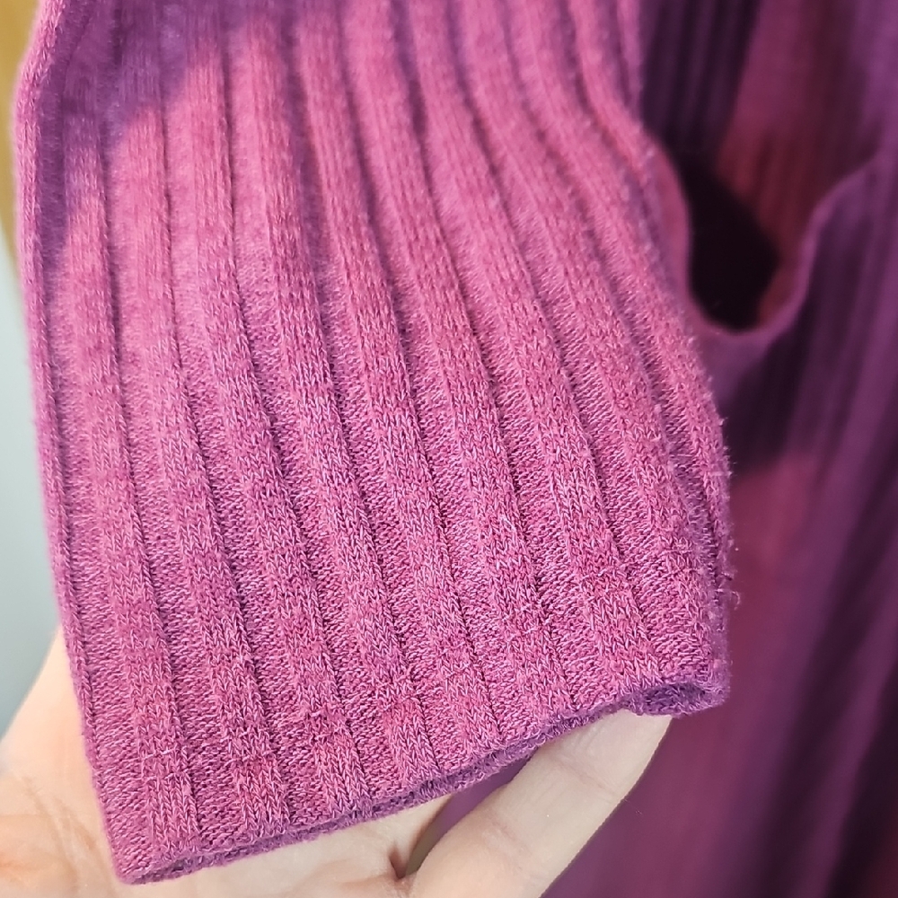 LuLaRoe Purple Ribbed Open Cardigan - Picture 3 of 11